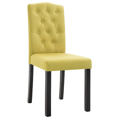 Dining Chairs Green Fabric 2