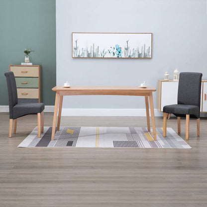 Dining Chairs Fabric Gray 2