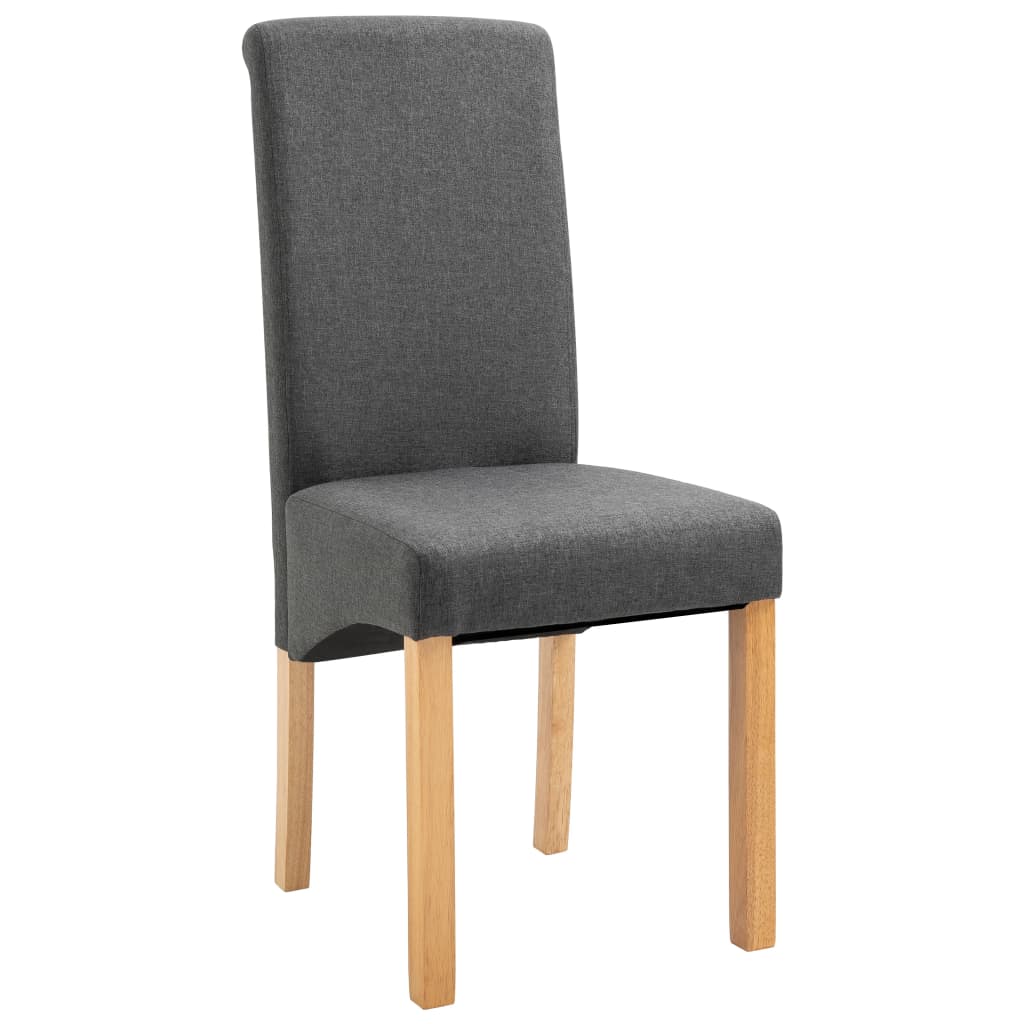 Dining Chairs Fabric Gray 4