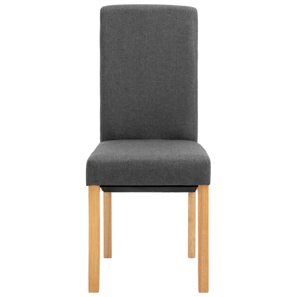 Dining Chairs Fabric Gray 4