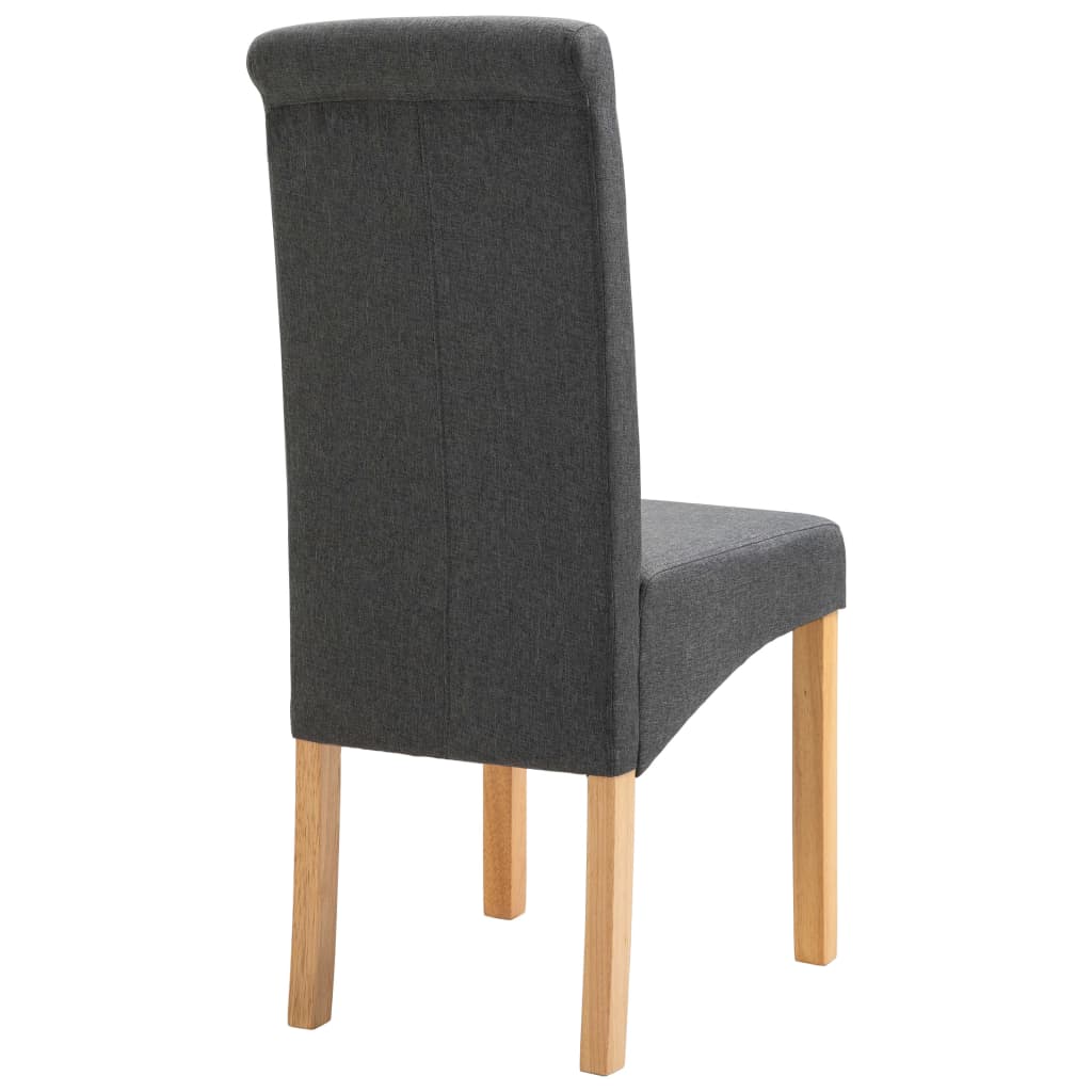 Dining Chairs Fabric Gray 4