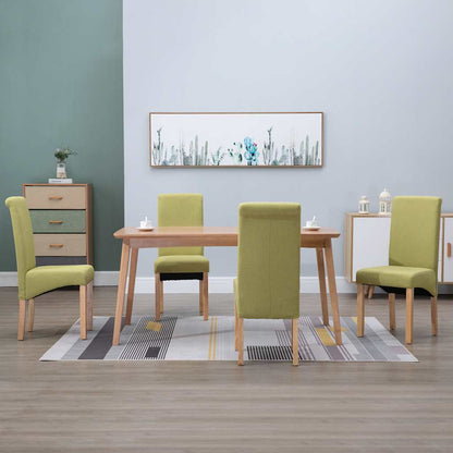 Dining Chairs Fabric Green 4