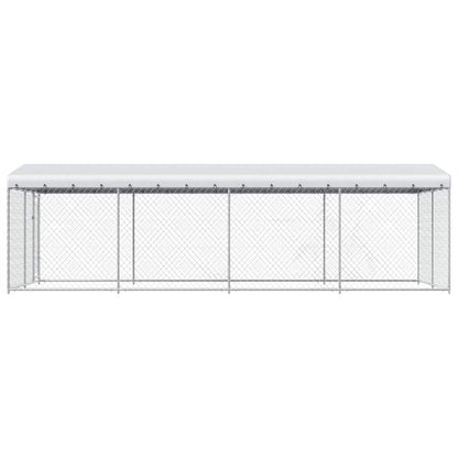 144937 vidaXL Outdoor Dog Kennel with Roof 7,6x3,8x2,3 m 3