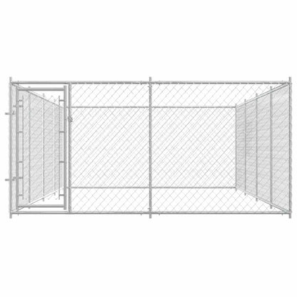 144938 vidaXL Outdoor Dog Kennel 7,6x3,8x1,9 m 5