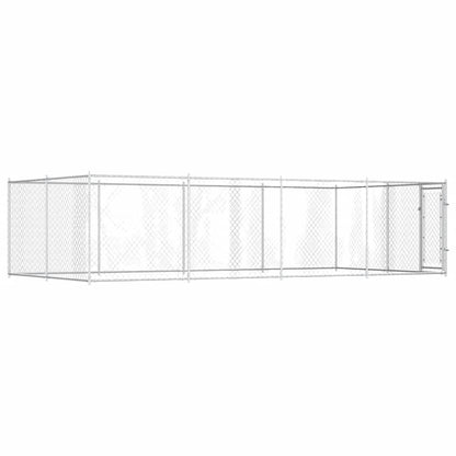 144938 vidaXL Outdoor Dog Kennel 7,6x3,8x1,9 m 4