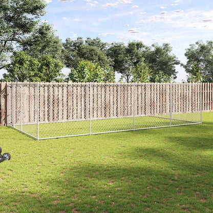144938 vidaXL Outdoor Dog Kennel 7,6x3,8x1,9 m 1