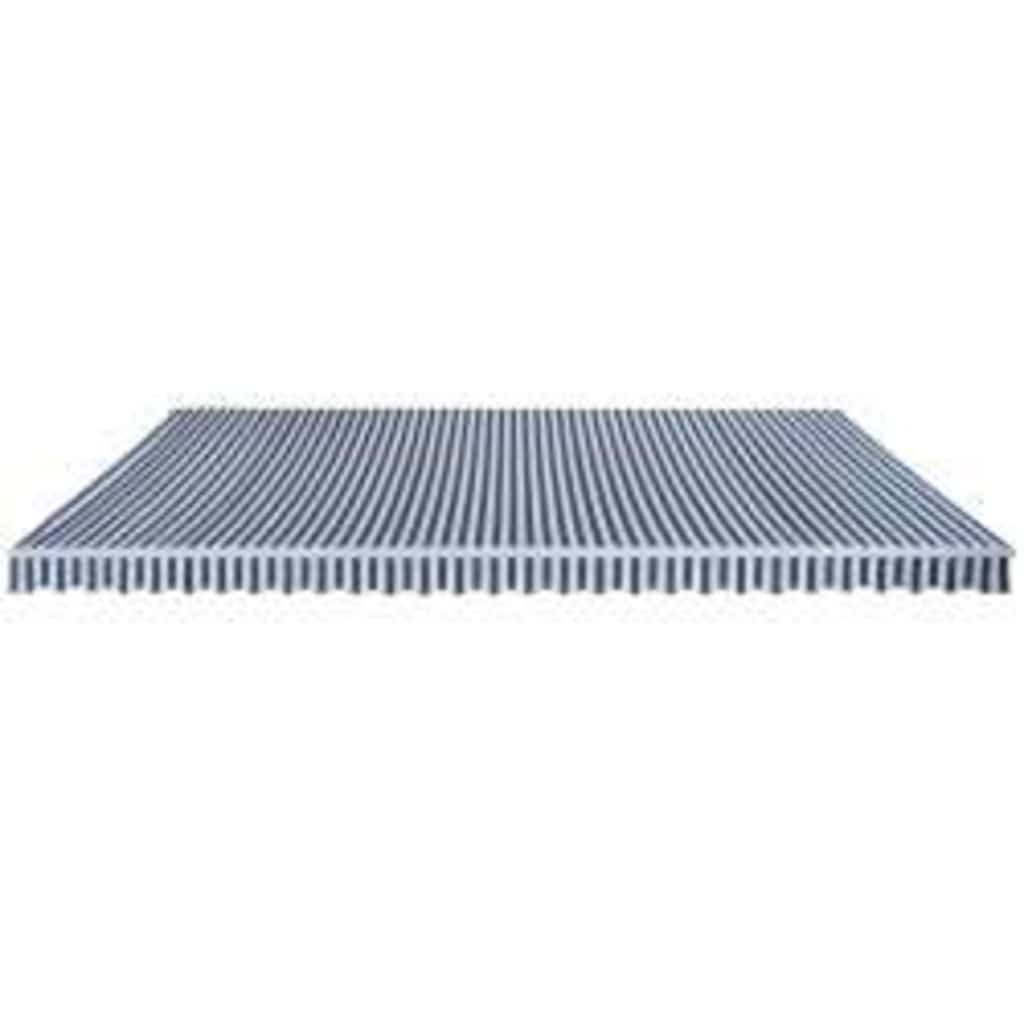 vidaXL Folding Awning Manual Operated 600 cm Blue/White 2