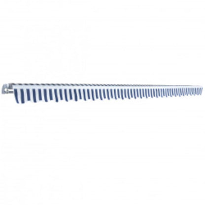 vidaXL Folding Awning Manual Operated 600 cm Blue/White 6