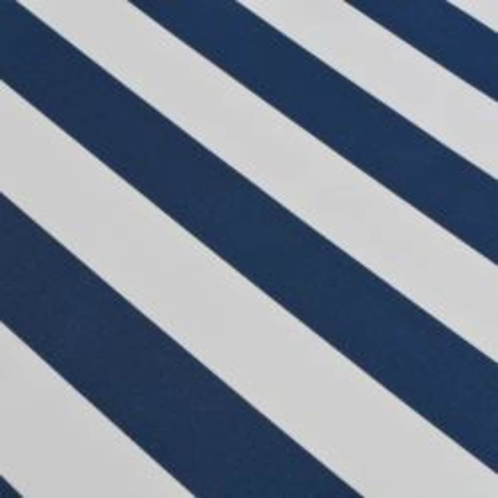 vidaXL Folding Awning Manual Operated 600 cm Blue/White 4