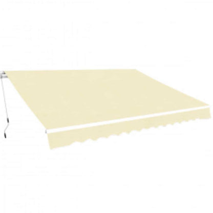 vidaXL Folding Awning Manual Operated 600 cm Cream 1