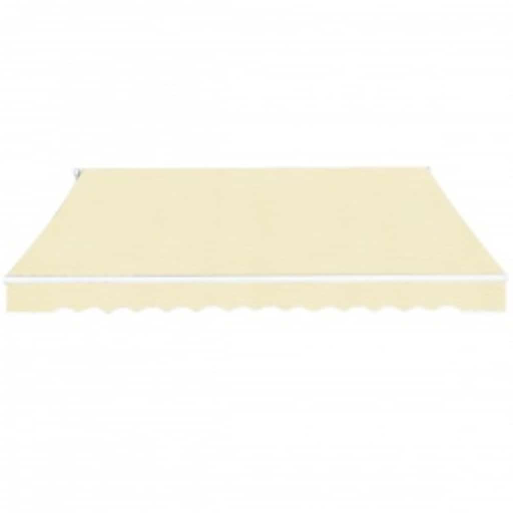 vidaXL Folding Awning Manual Operated 600 cm Cream 2