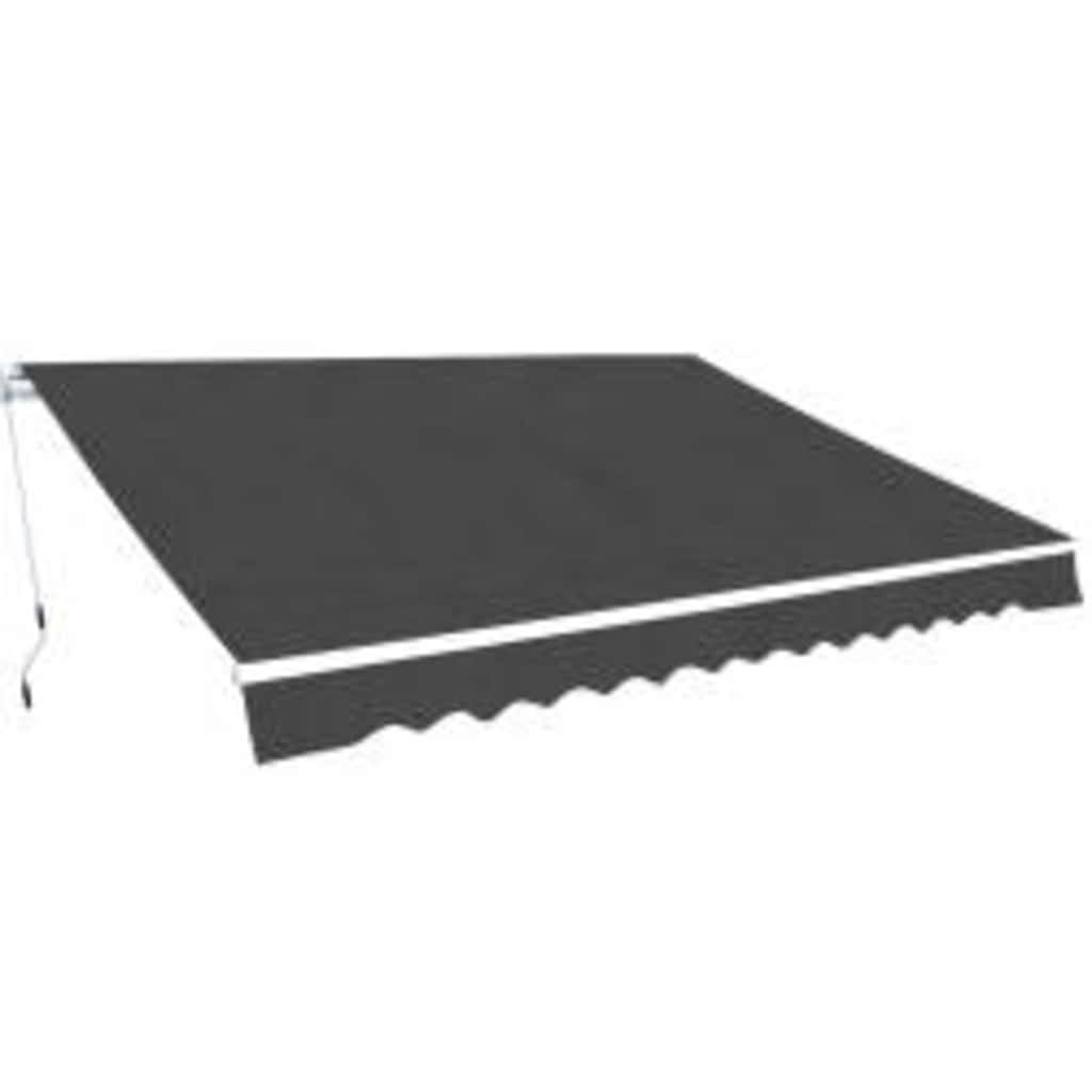 vidaXL Folding Awning Manual Operated 600 cm Anthracite 1