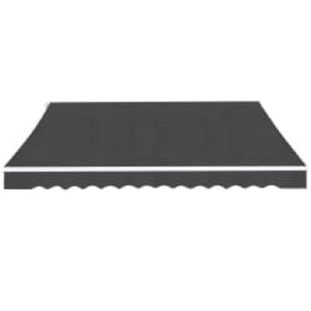 vidaXL Folding Awning Manual Operated 600 cm Anthracite 2
