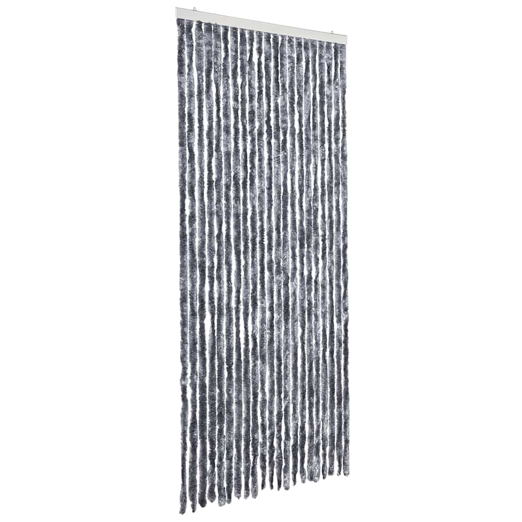 Insect Curtain 90x220 cm Chenille Silver