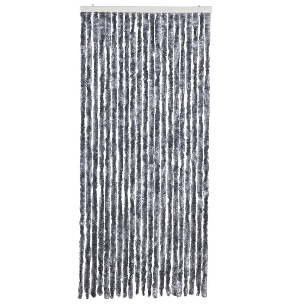 Insect Curtain 90x220 cm Chenille Silver