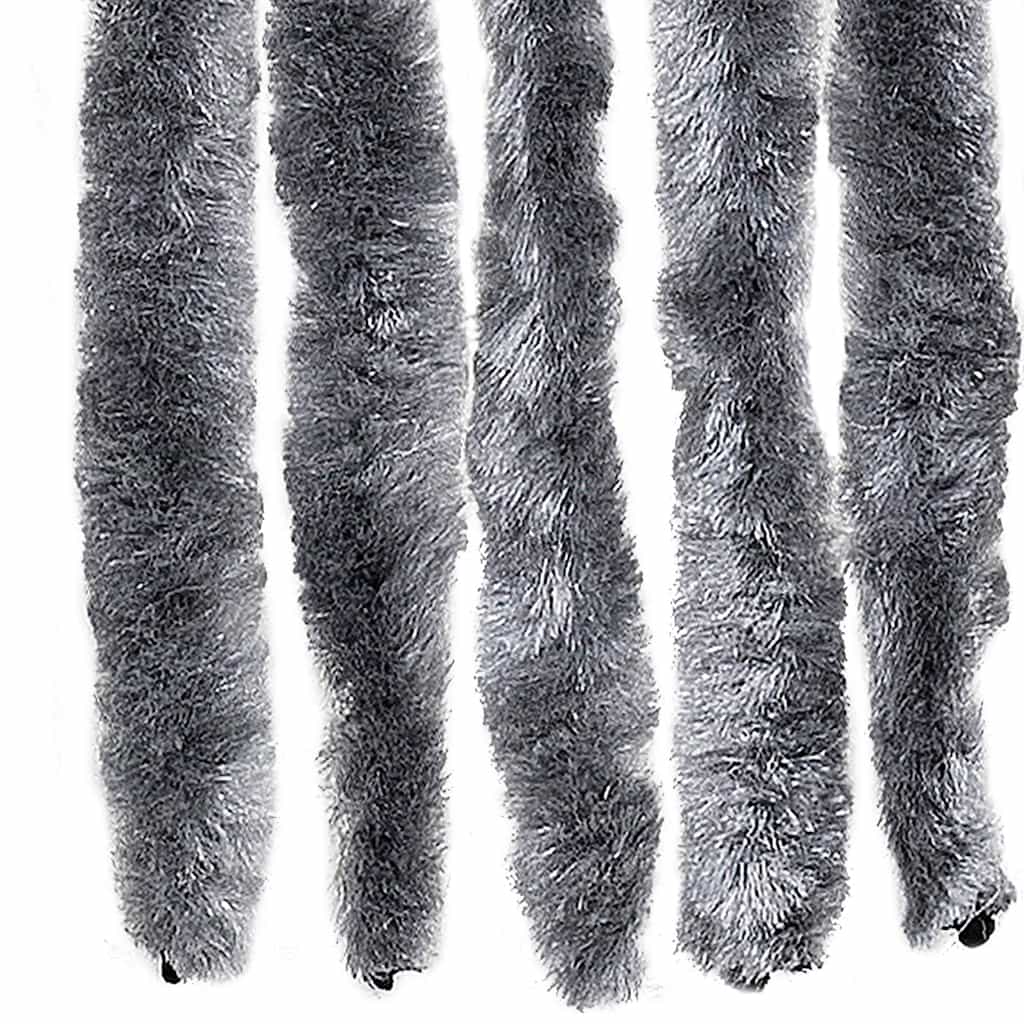 Insect Curtain 90x220 cm Chenille Silver