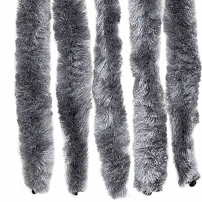 Insect Curtain 90x220 cm Chenille Silver