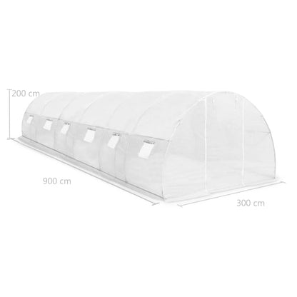 vidaXL Greenhouse 27m² 900x300x200 cm