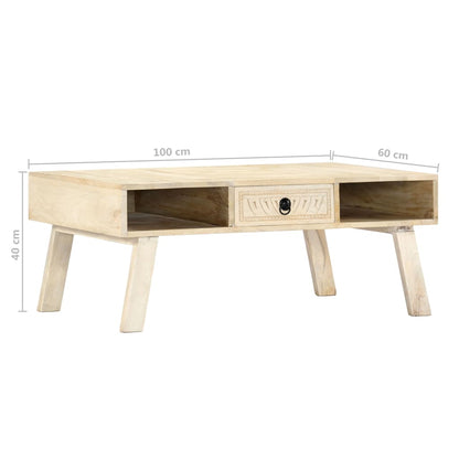 vidaXL Coffee Table 100x60x40 cm Solid Mango Wood