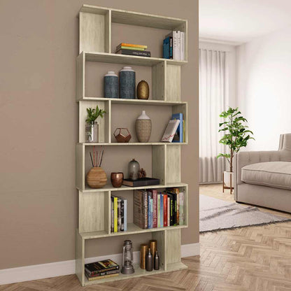 Book Cabinet/Room Divider 80x24x192 cm Sonoma oak