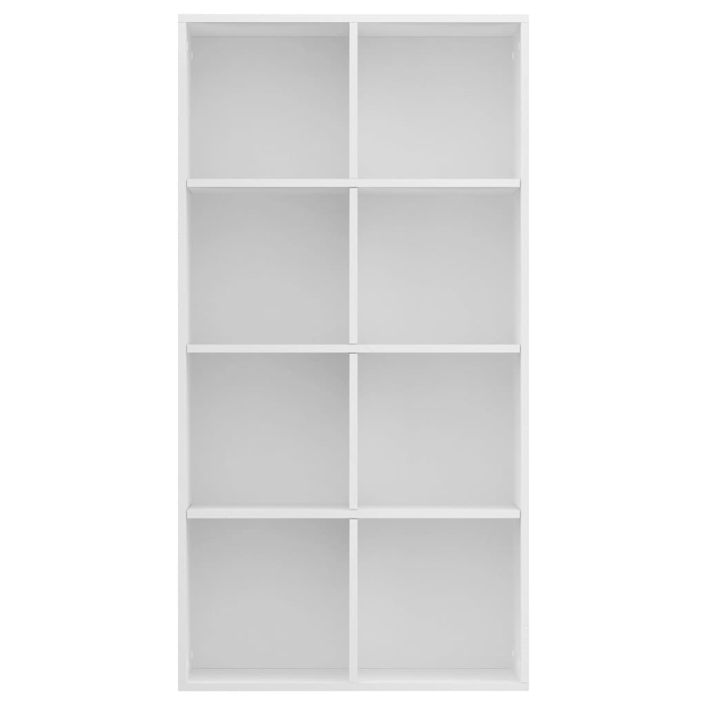 vidaXL Book Cabinet/Sideboard White 66x30x130 cm Engineered Wood