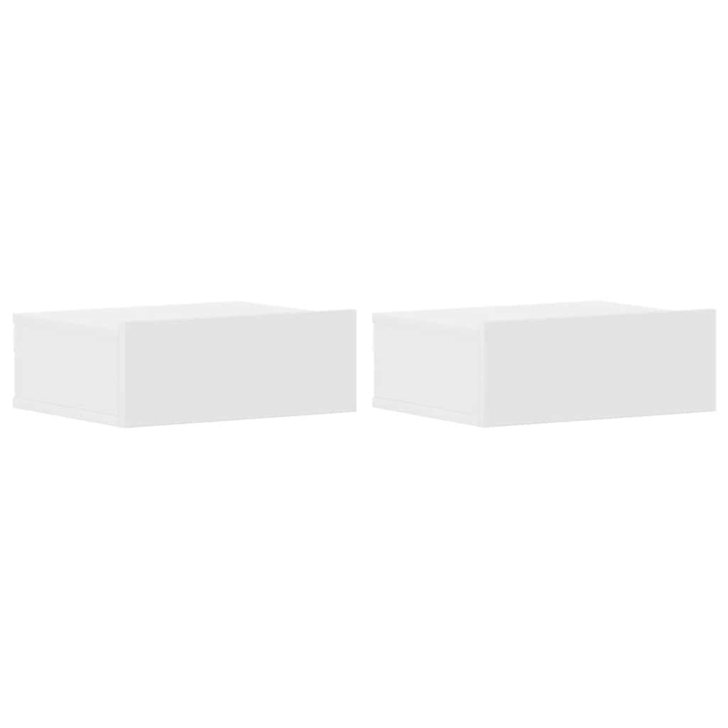 Floating Nightstands 40x30x15 cm Engineered Wood 2 pcs White