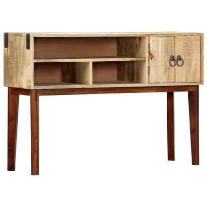 vidaXL Console Table 115x30x76 cm Solid Rough Mango Wood