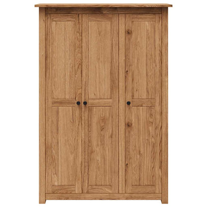 282661 vidaXL 3-Door Wardrobe 118x50x171,5 cm Pine Panama Range 4