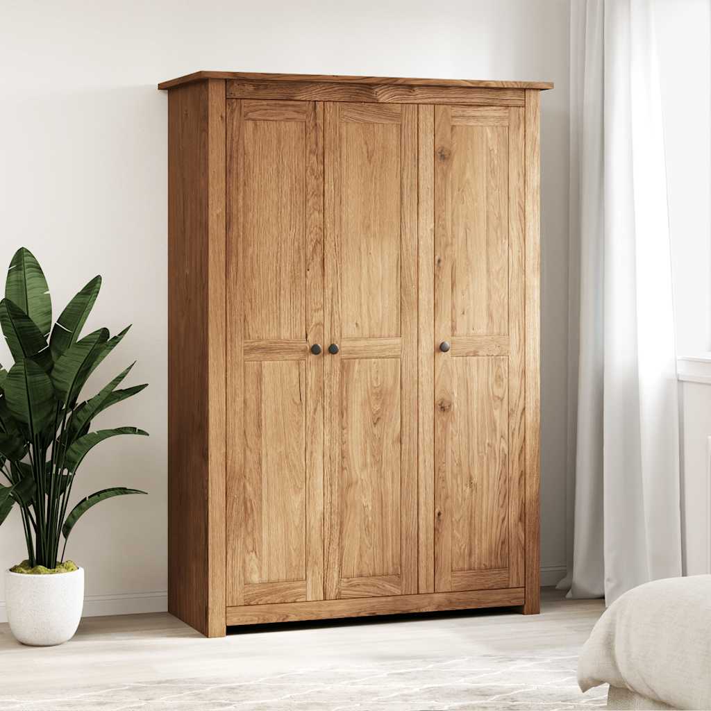 282661 vidaXL 3-Door Wardrobe 118x50x171,5 cm Pine Panama Range 1