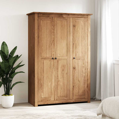 282661 vidaXL 3-Door Wardrobe 118x50x171,5 cm Pine Panama Range 1
