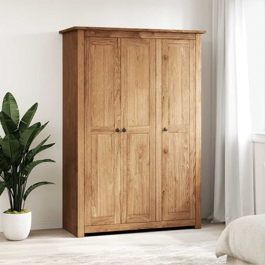 282661 vidaXL 3-Door Wardrobe 118x50x171,5 cm Pine Panama Range 1