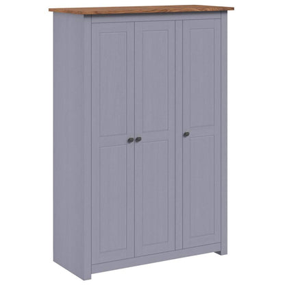 Wardrobe 80x50x171,5 cm Solid Pine Panama Range Grey