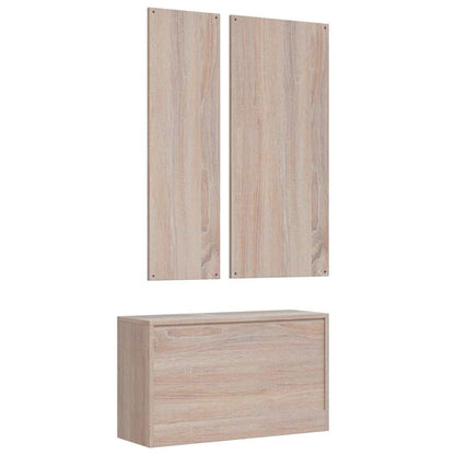 282662 vidaXL 3-Door Wardrobe Grey 118x50x171,5 cm Pine Panama Range 5