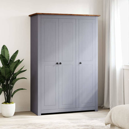 Wardrobe 80x50x171,5 cm Solid Pine Panama Range Grey