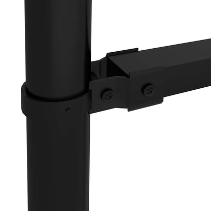 vidaXL Garden Fence with Spear Top Steel 1506x100 cm Black 4