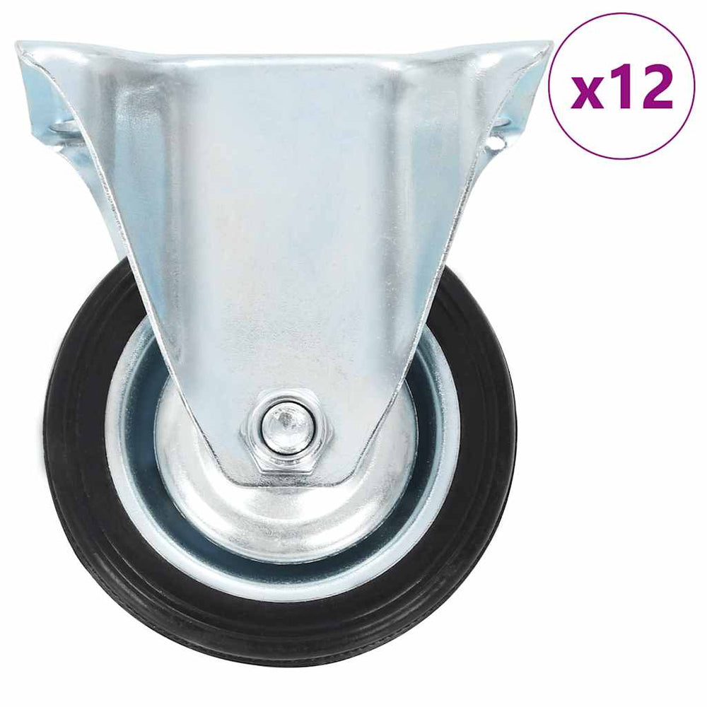 vidaXL Fixed Casters 75 mm