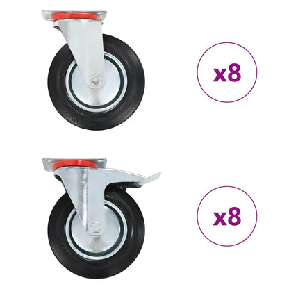 vidaXL Swivel Casters 200 mm