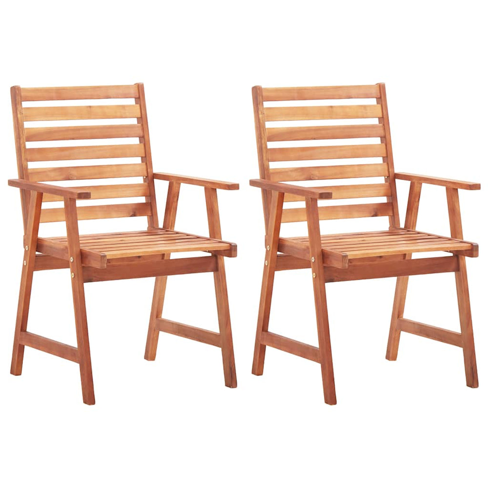 vidaXL Outdoor Dining Chairs Solid Acacia Wood