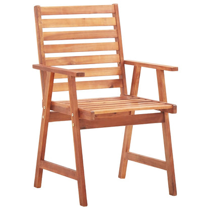 Outdoor Dining Chairs Solid Acacia Wood 2