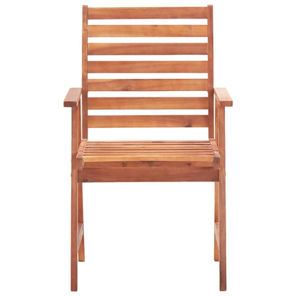 Outdoor Dining Chairs Solid Acacia Wood 2