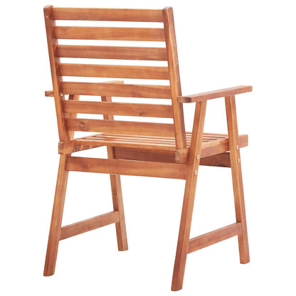 Outdoor Dining Chairs Solid Acacia Wood 2