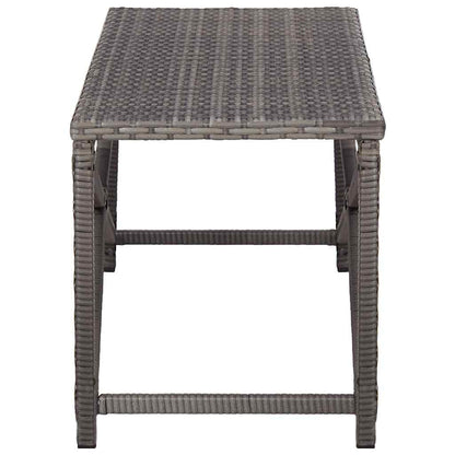Garden Bench Poly Rattan Grey