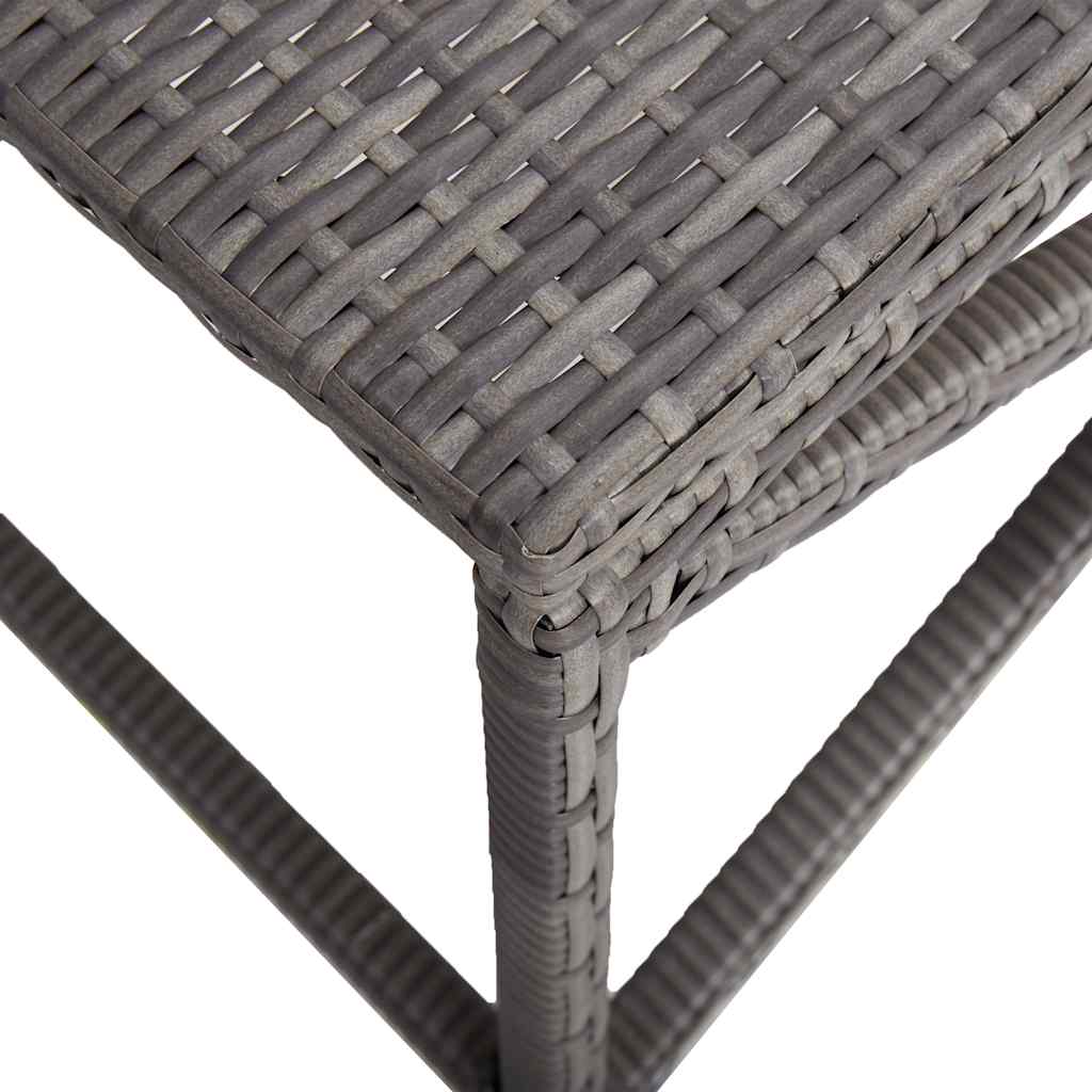 Garden Bench Poly Rattan Grey