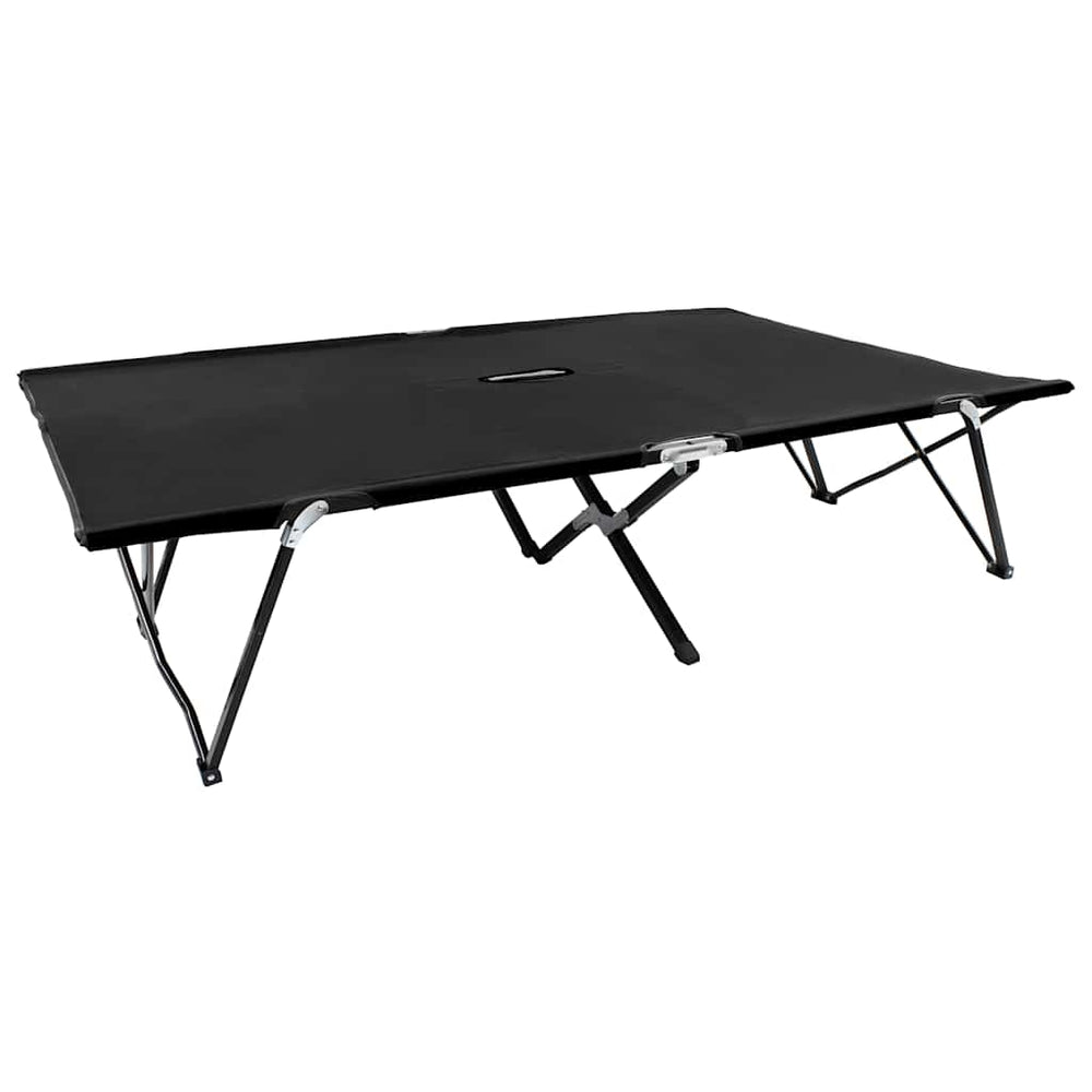 vidaXL Two Person Folding Sun Lounger Steel