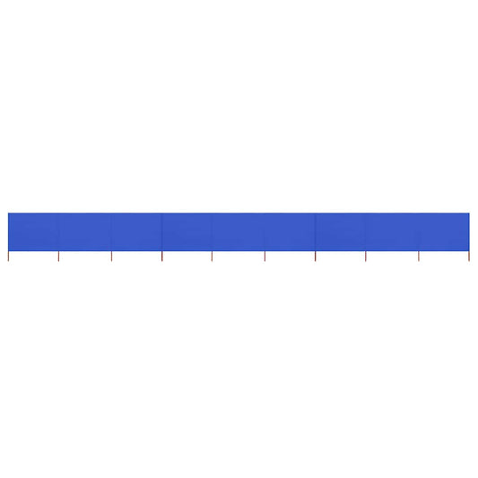 9-panel Wind Screen Fabric 1200x120 cm Blue