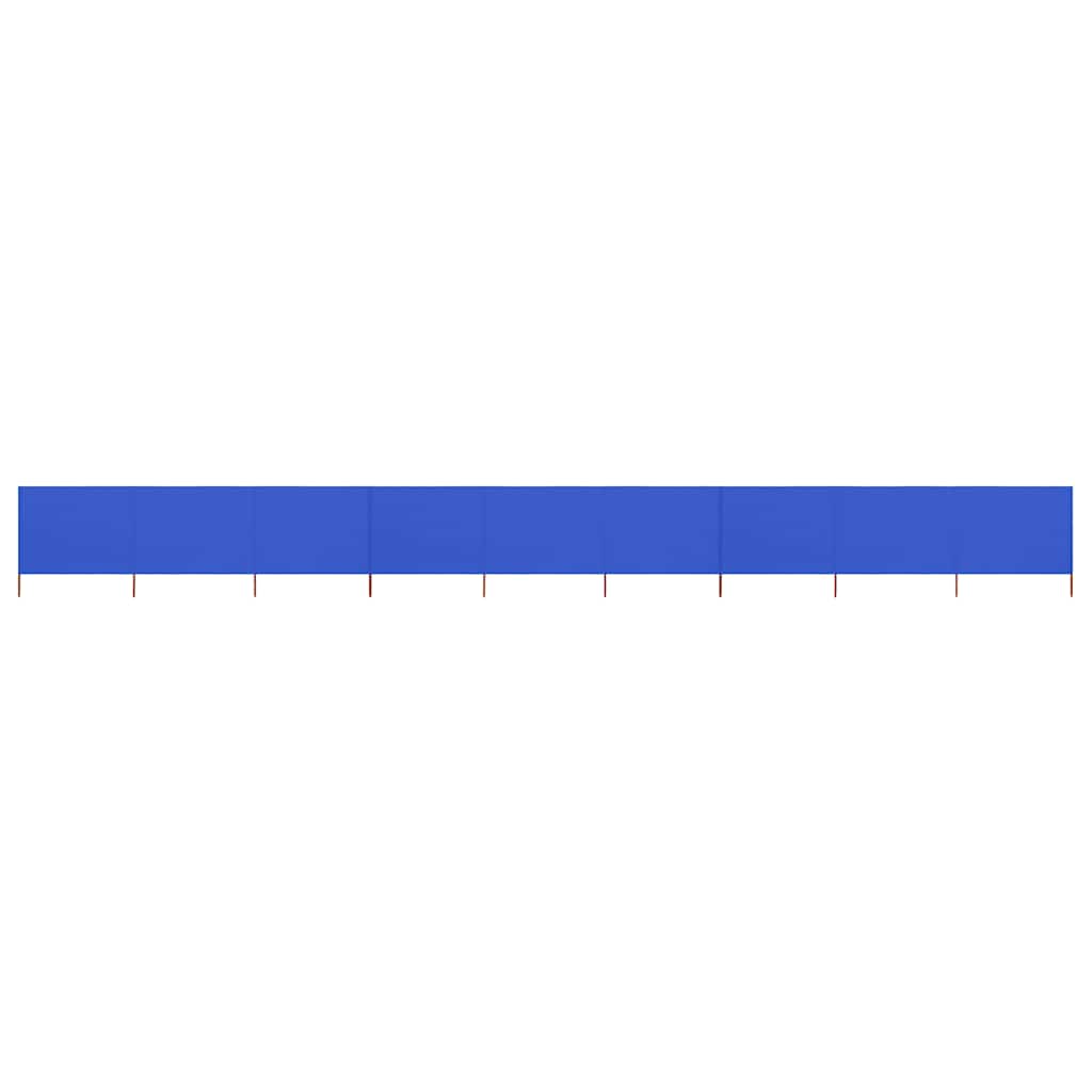9-panel Wind Screen Fabric 1200x160 cm Blue