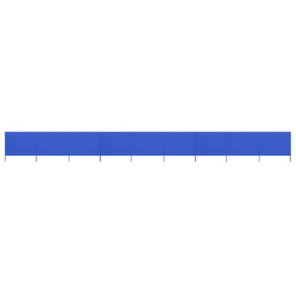 9-panel Wind Screen Fabric 1200x160 cm Blue