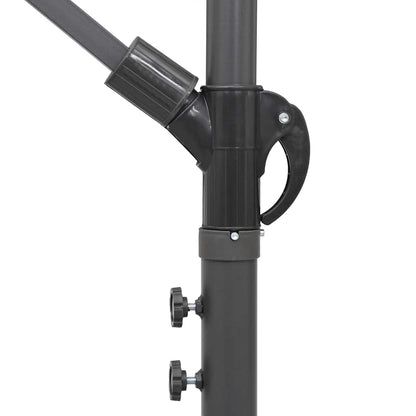 Hanging Parasol 3 m Aluminium Pole Burgundy