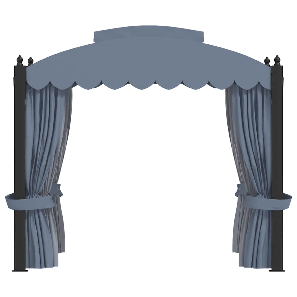 vidaXL Gazebo with Curtains 3x4 m Anthracite Steel 6