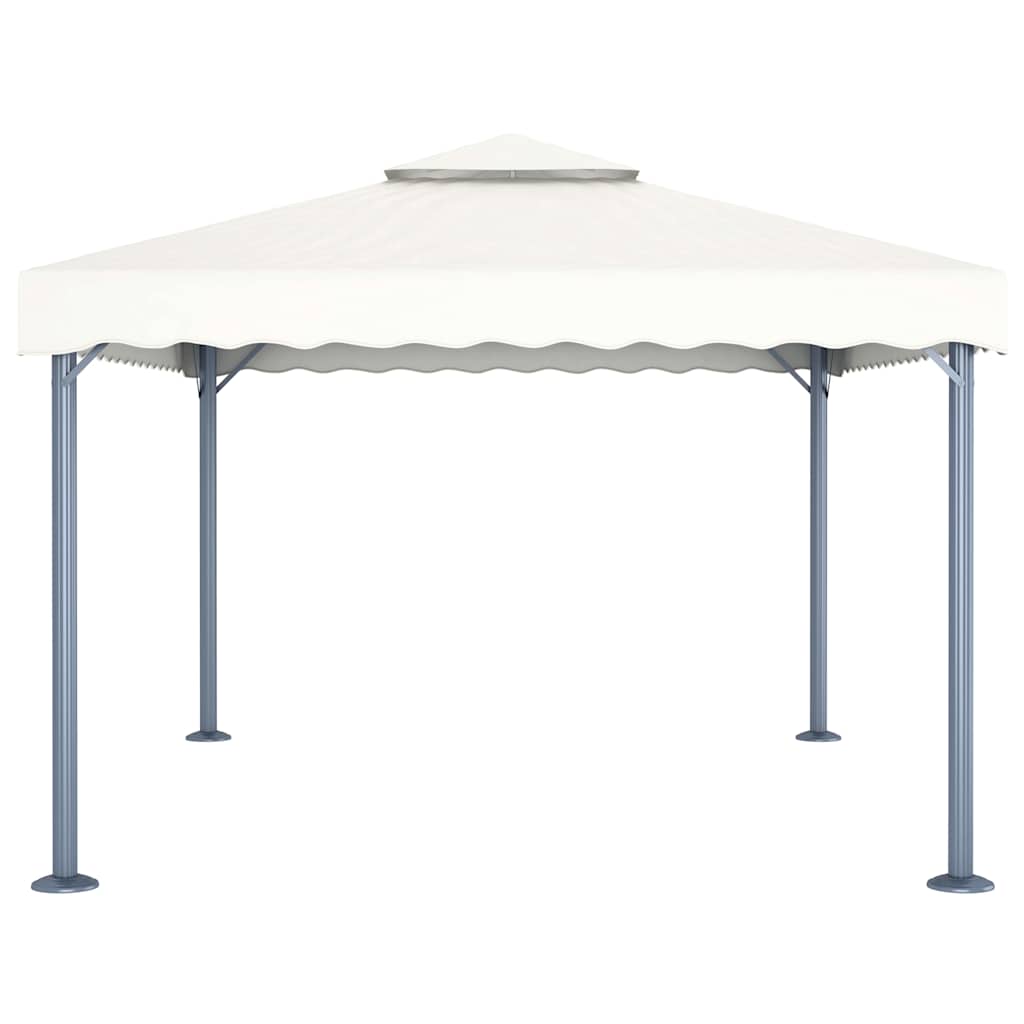 48062 vidaXL Gazebo 400x300 cm Cream Aluminium 3
